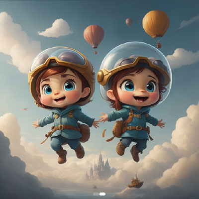 Chibi Explorer on Cloud Planet